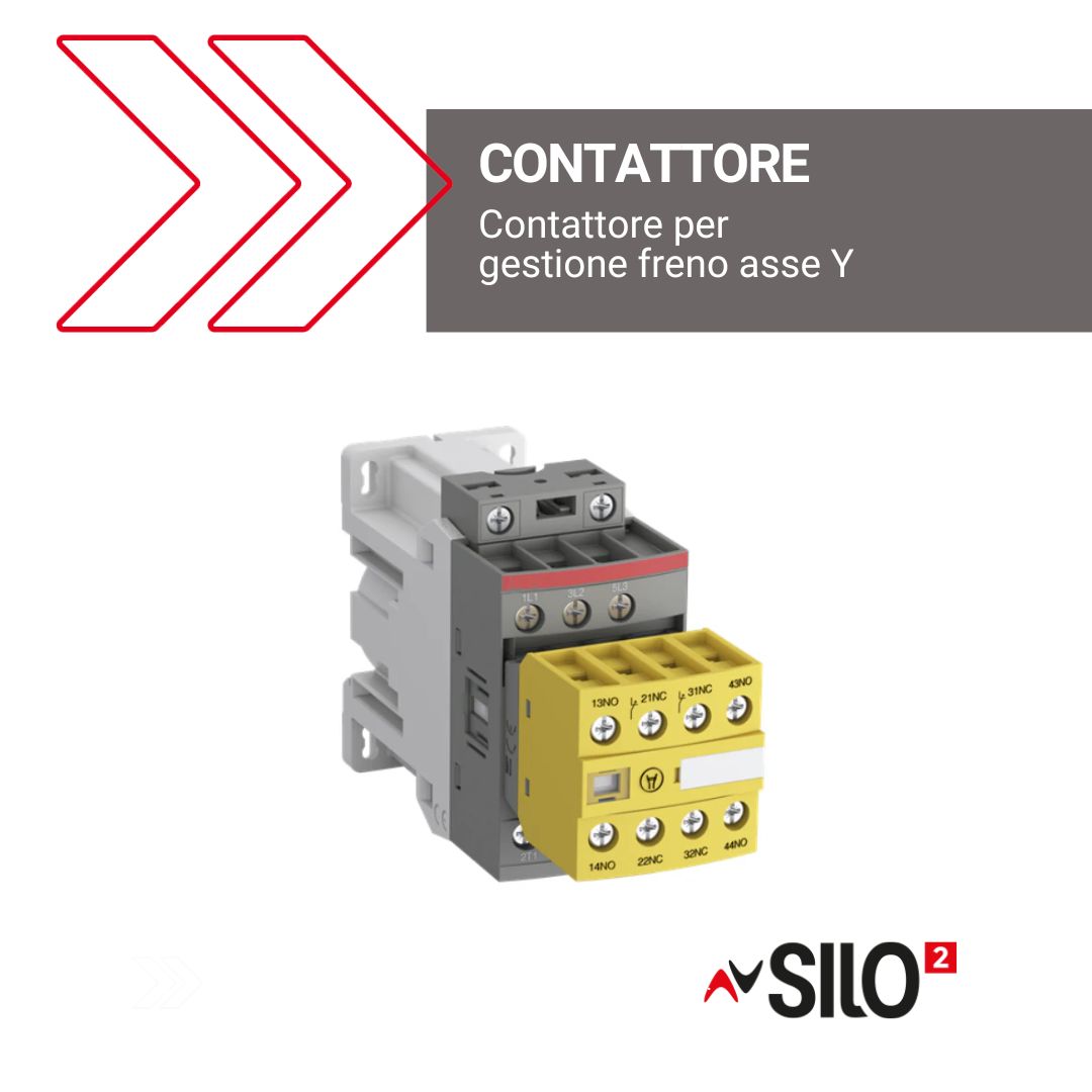 Contattore per gestione freno asse Y - Cod. 1ECNTR014036