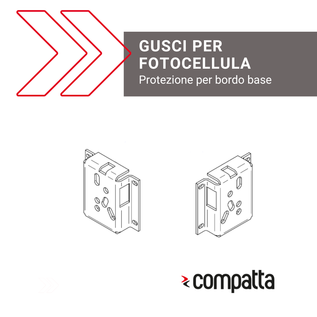 Coppia di gusci fotocellula protezione bordo base - 2VCGFC001001