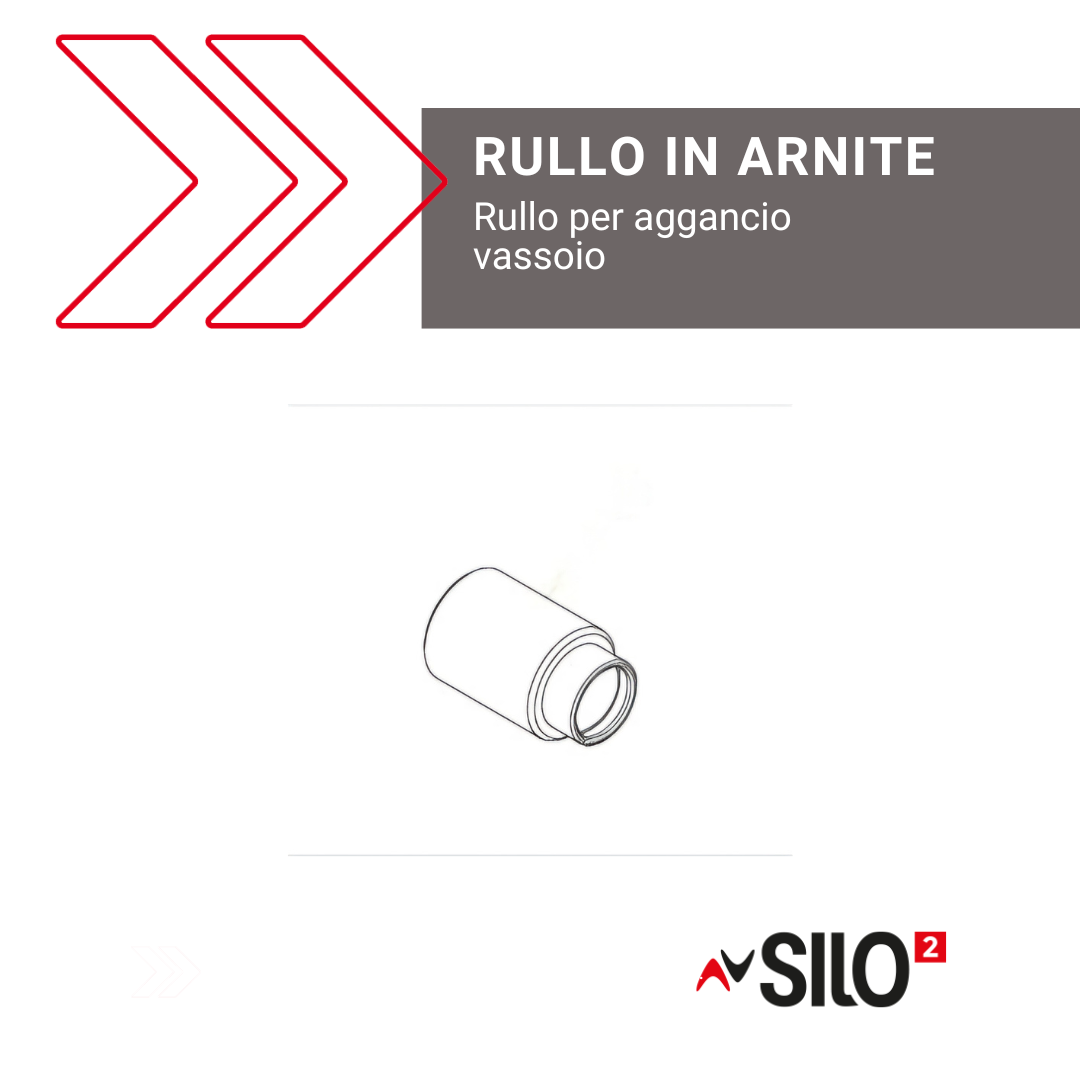 Rullo in arnite per aggancio vassoi SILO² ICAM - Cod. 2ORLLU012001