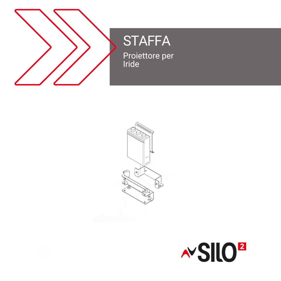 Staffe di fissaggio per proiettore IRIDE ICAM - Cod. PA0000011080